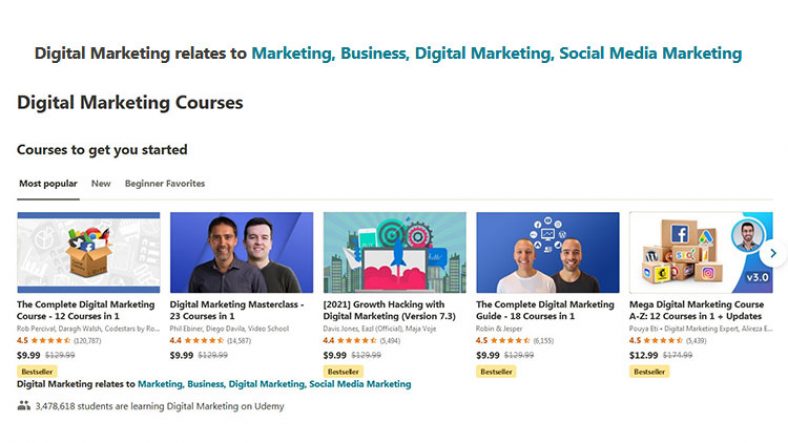 10+ Best Udemy Digital Marketing Courses For (2024)