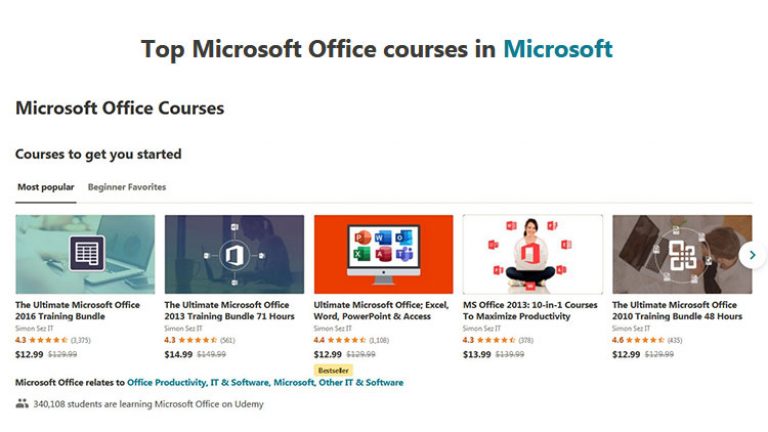 15+ Best Udemy Microsoft Office Courses For (2021)