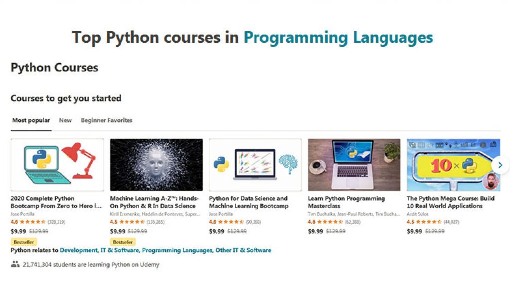 10+ Best Udemy Python Courses With Certificate In (2023)