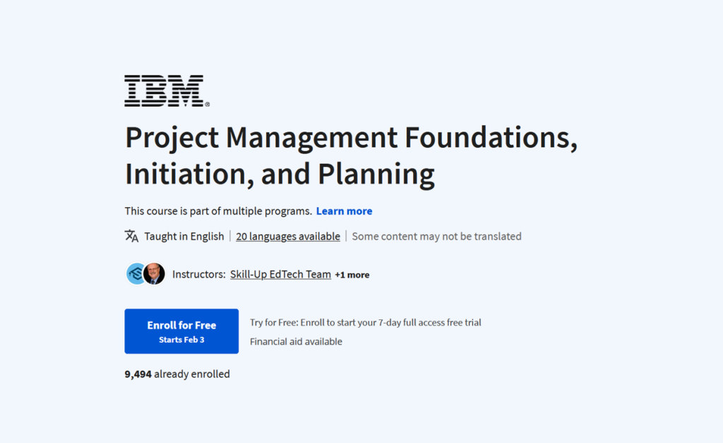 Project Management Foundations, Initiation, And Planning